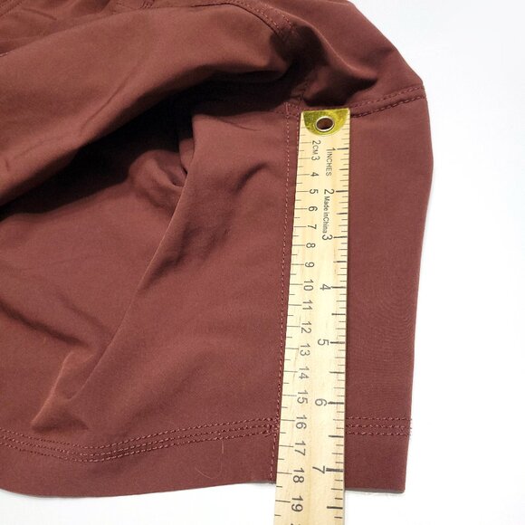 Vuori Mens Kore Shorts Size L Drawstring Lined Pockets Brick Red Performance Gym - Picture 9 of 10